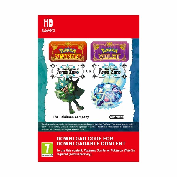Pokemon Scarlet OR Violet Expansion Pass: The Hidden Treasure of Area Zero (Nintendo Switch Download Code)