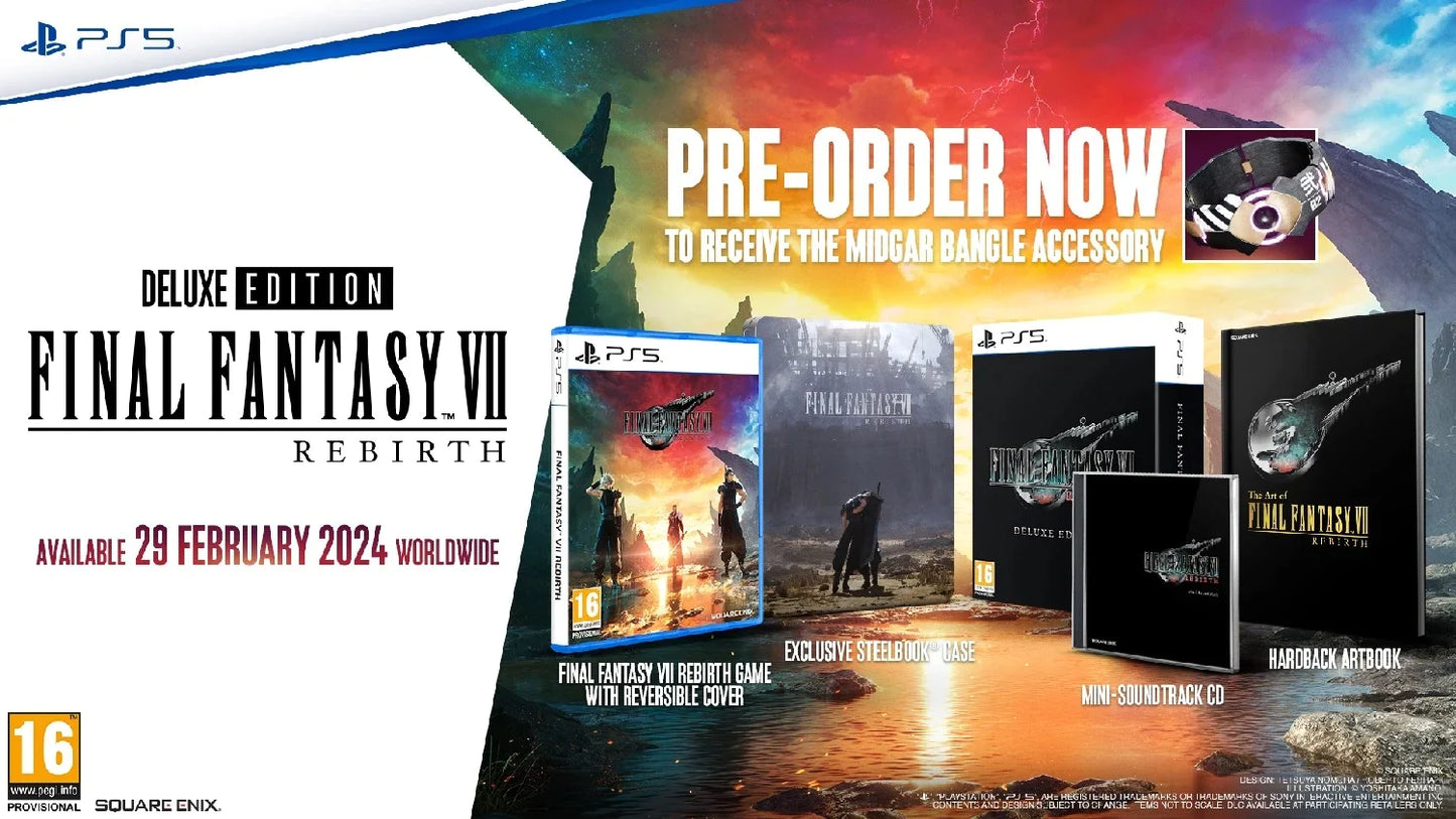 Final Fantasy VII: Rebirth Deluxe Steelbook (PS5)