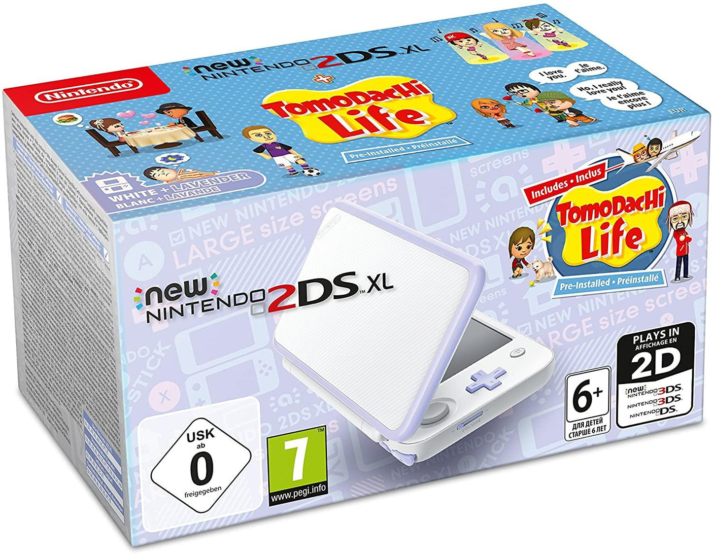 New Nintendo 2DS XL Console - White & Lavender (USED) - Offer Games